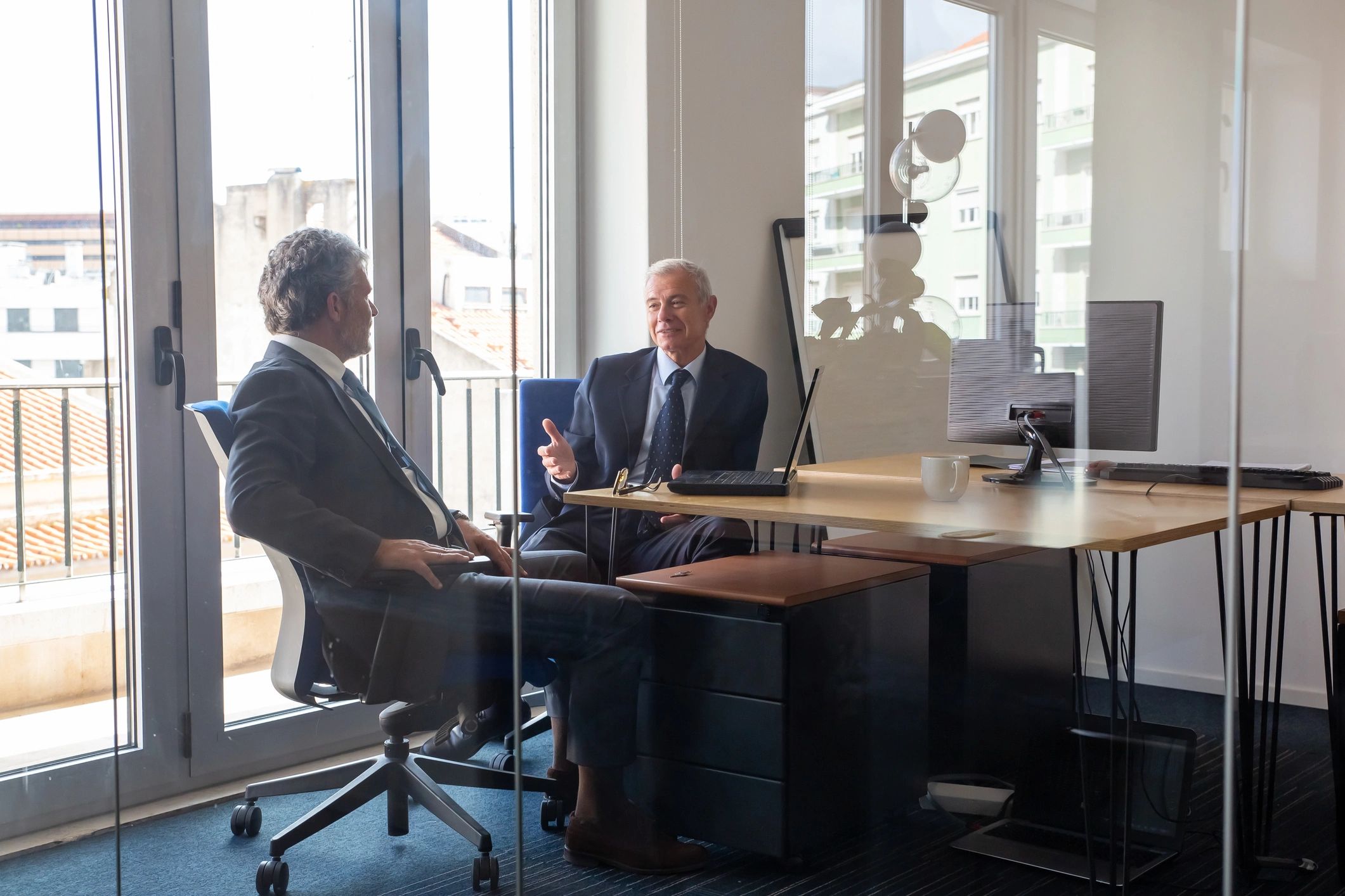 Professional consultation in a law office